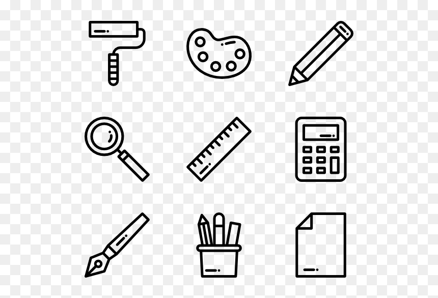 Transparent Stationery Icon Png, Png Download - pencil and paper png
