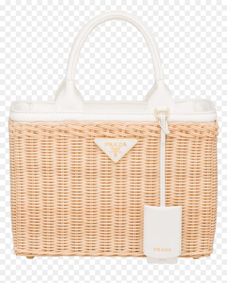 Wicker And Canvas Handbag - Picnic Basket, HD Png Download - wicker basket png