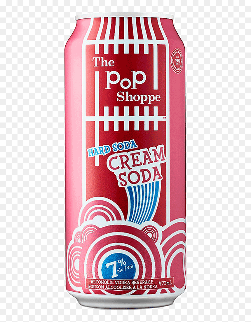 The Pop Shoppe Hard Cream Soda 473 Ml - Pop Shoppe Cream Soda, HD Png Download - soda pop png