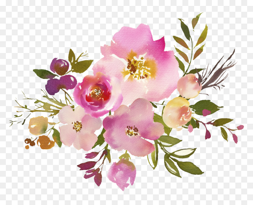 Transparent Lush Png - Watercolour Flower Name Label, Png Download - lush png