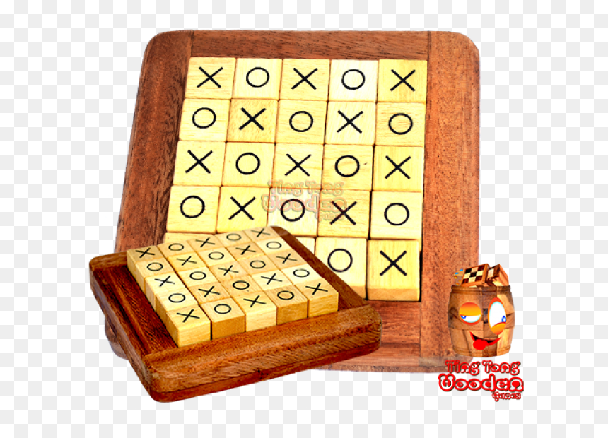 Quixo, Cross Road Or Tic Tac Toe Wooden Strategy Game - Board Game, HD Png Download - tic tac png