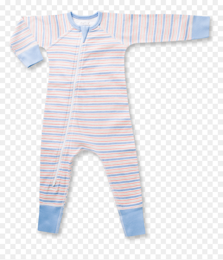 Blue Stripe Zip Romper, HD Png Download - blue stripe png