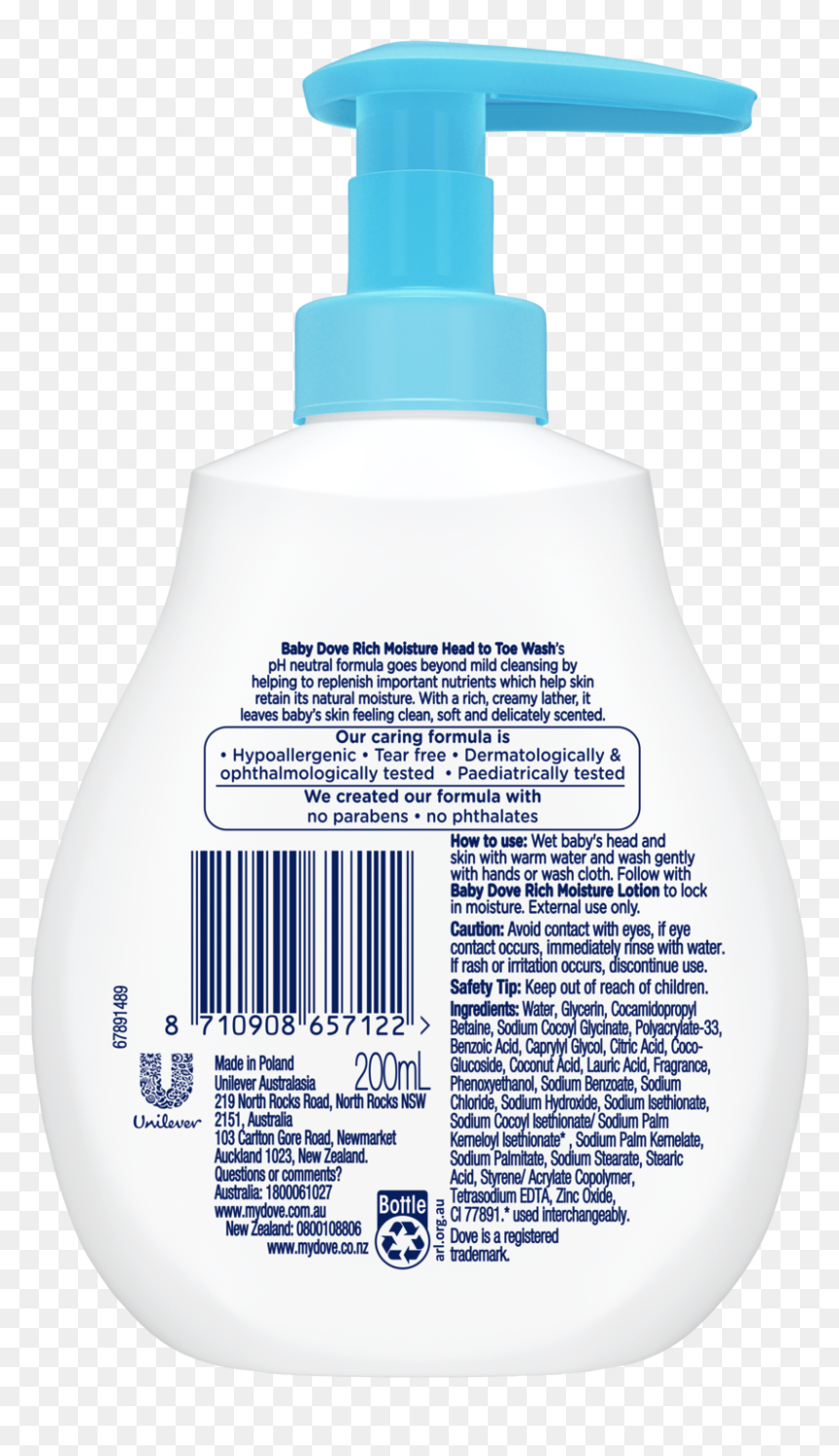 Dove Baby Body Wash Rich Moisture 200 Ml - Dove Baby Bath Wash, HD Png Download - baby head png