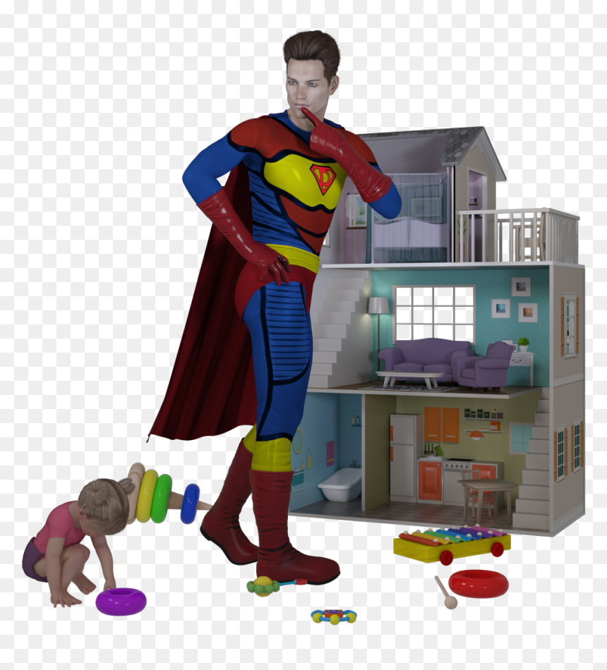 Play, HD Png Download - super dad png