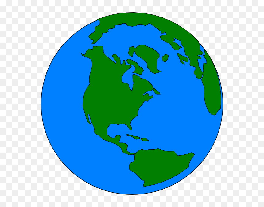 This Free Clip Arts Design Of Green World - Green World Clipart, HD Png Download - white globe png