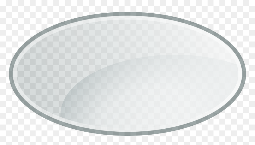 Glossy Ellipse - Glass Buttons Png White, Transparent Png - glass button png