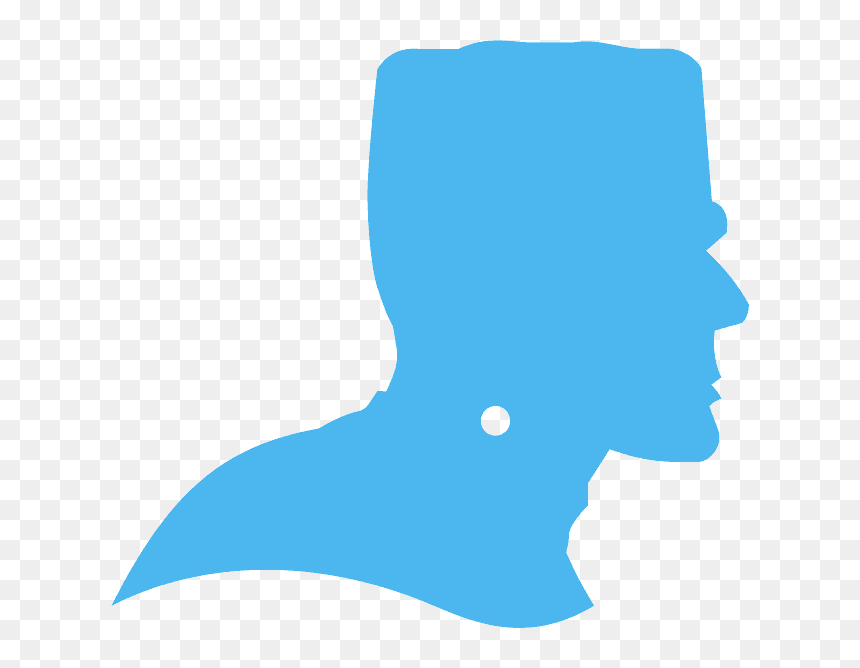 Bride Frankenstein Head Silhouette, HD Png Download - side profile png