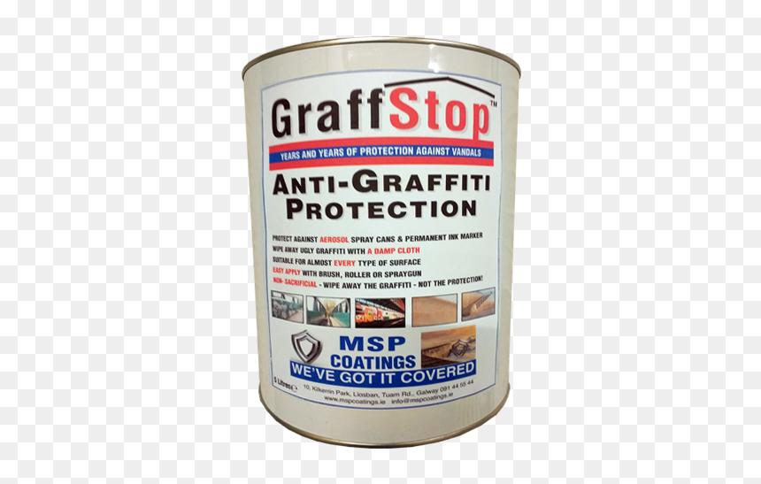 Msp Coatings Graffstop - Wood, HD Png Download - graffiti can png