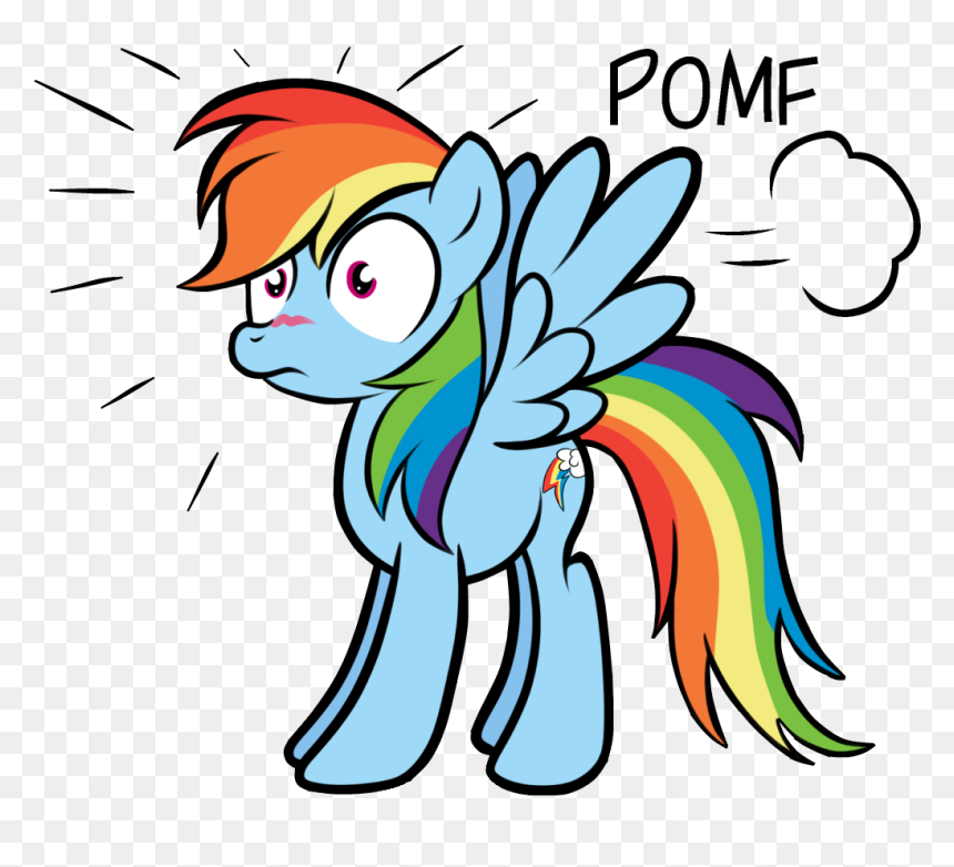 Pomf Rainbow Dash Twilight Sparkle Pinkie Pie Pony, HD Png Download - pomf png
