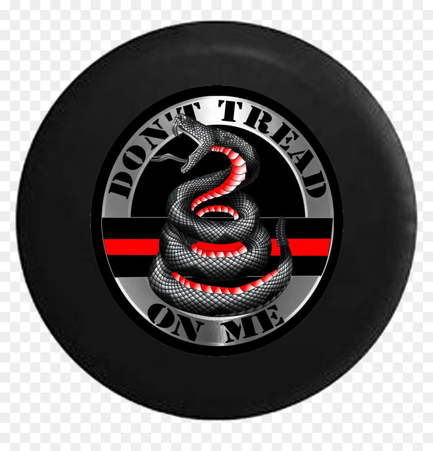 Jeep Wrangler Tire Cover With Don"t Tread On Me Snake - Dont Tread On Me Thin Blue Line, HD Png Download - don't tread on me snake png
