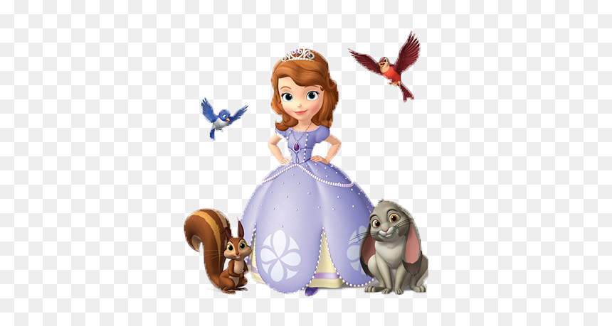 Sofia The First Transparent, HD Png Download - princesa sofia amigos png