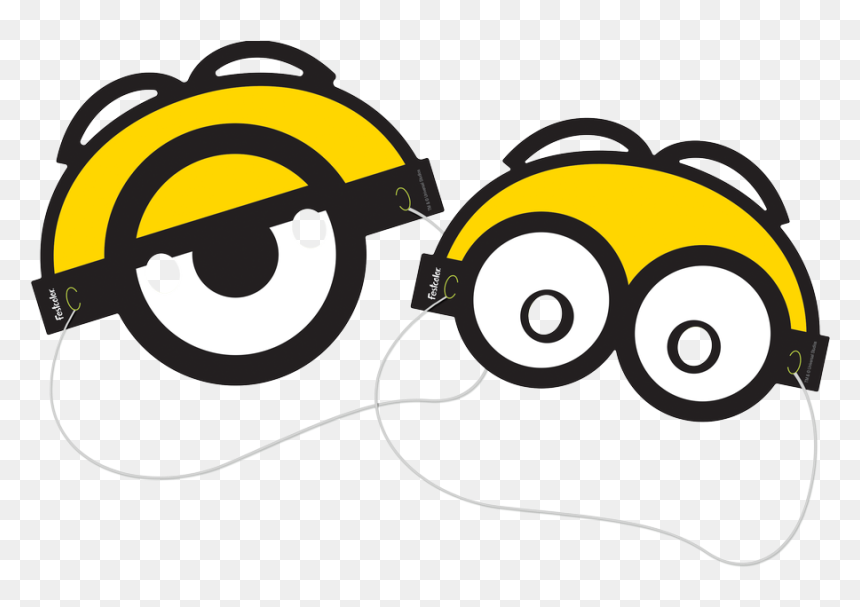 Máscara Minions-08 Unidades - Festa Minions, HD Png Download - princesa sofia amigos png