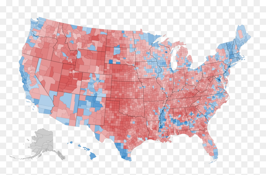 Ben Winston Applied Demography - Map Of Us Election 2016, HD Png Download - al franken png