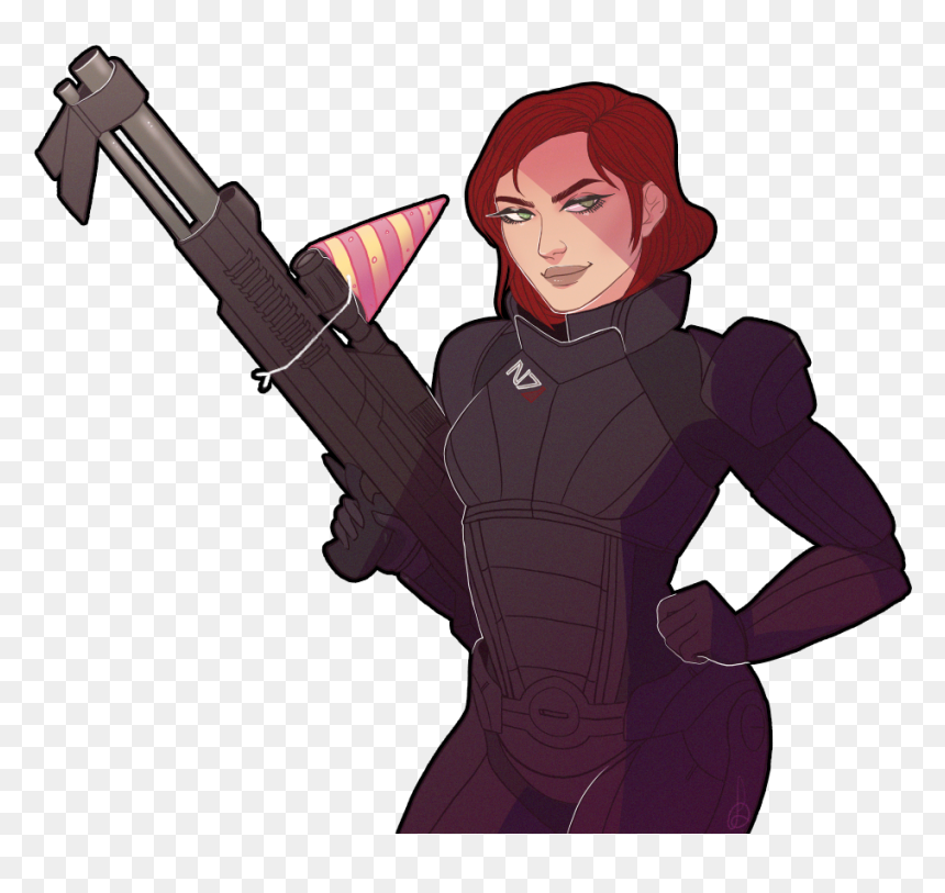 Me Art,фэндомы,me Shepard,illrae - Cartoon, HD Png Download - femshep png
