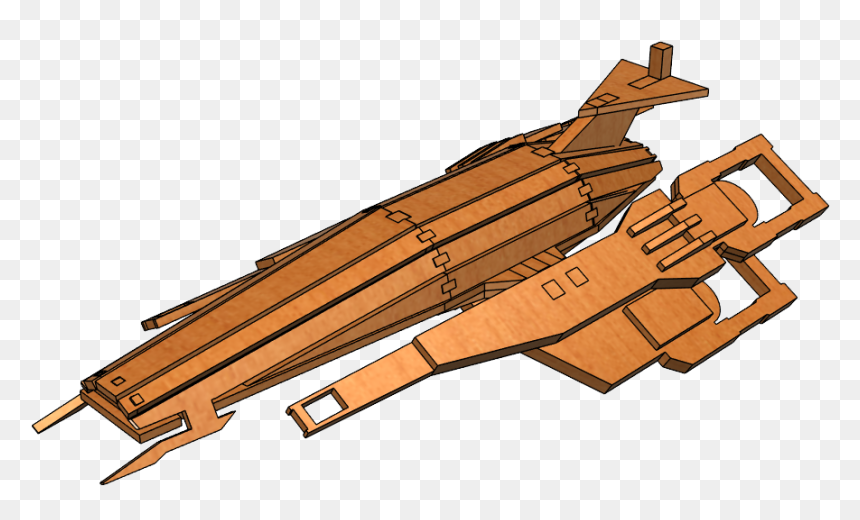 Wood Mass Effect Normandy, HD Png Download - femshep png