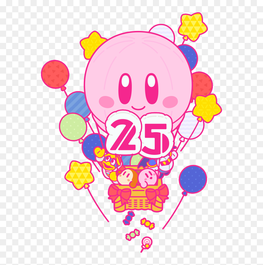 星 の カービィ 25 周年 記念, HD Png Download - groose png