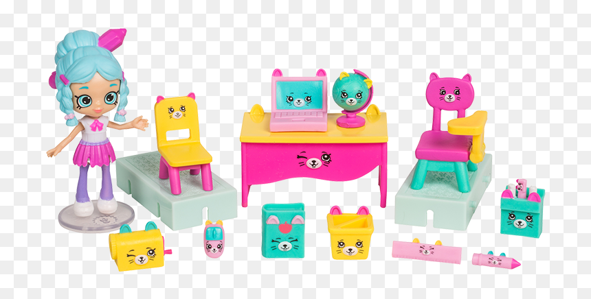 Shoppies Happy Places High School Dolls, HD Png Download - shopkins season 3 png