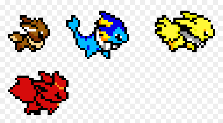 Pokemon Pixel, HD Png Download - eeveelutions png