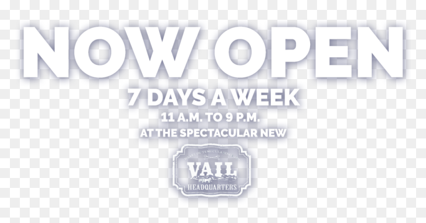 Now Open Header 3 - Parallel, HD Png Download - vail png