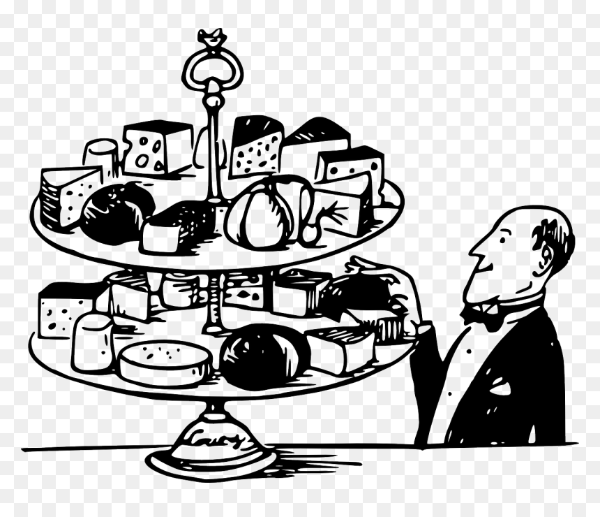 Cheese Drawing Transparent, HD Png Download - cheese plate png