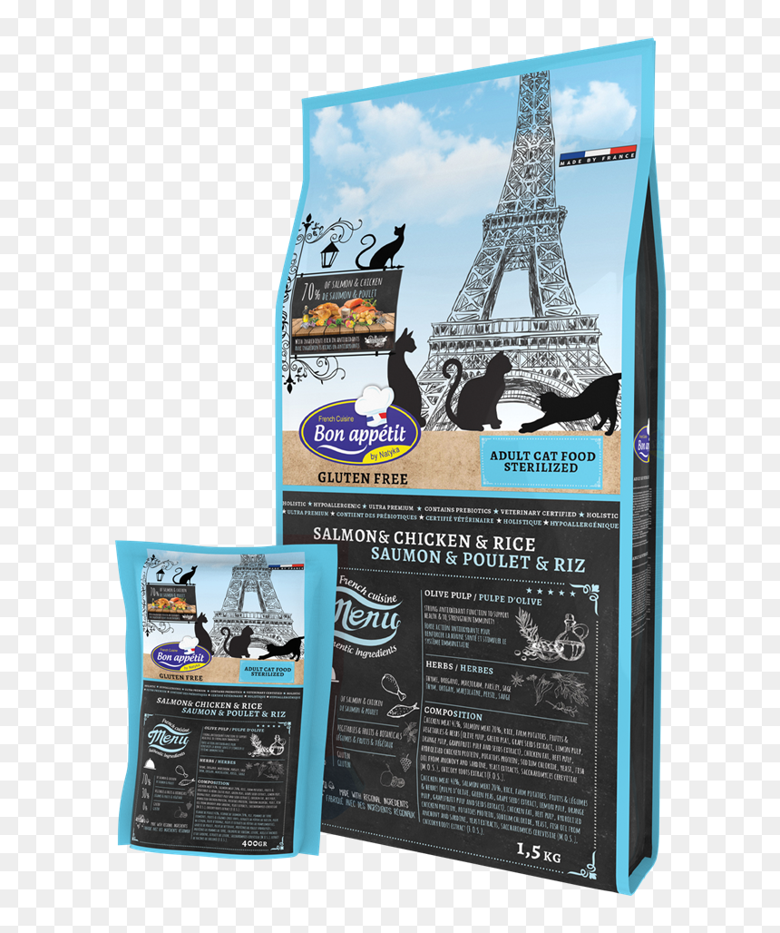 French Cat Food, HD Png Download - bon appetit logo png