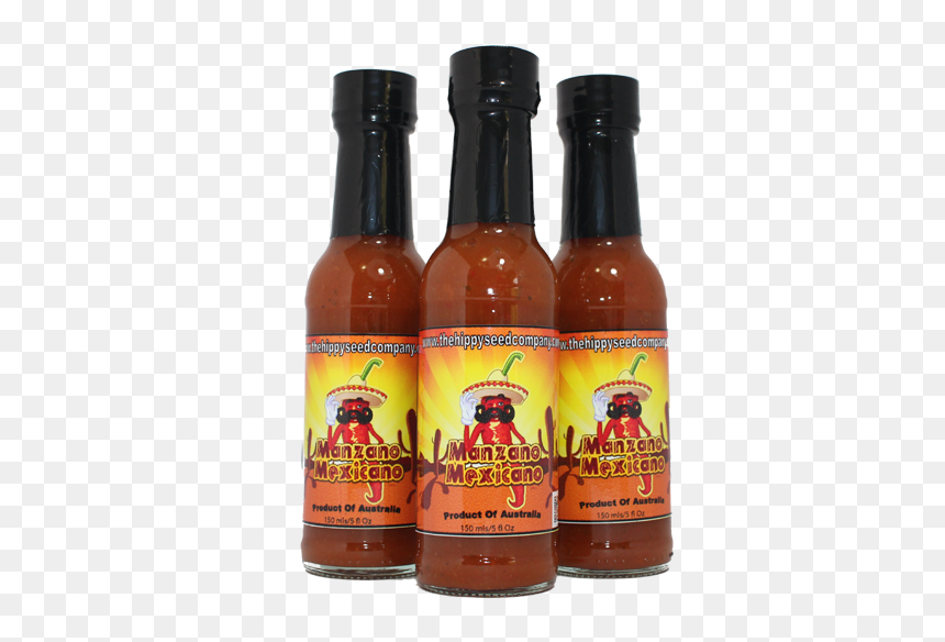 Manzano Mexicano Hot Sauce - Glass Bottle, HD Png Download - mexicano png