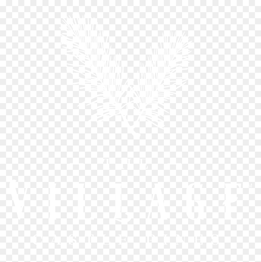 The Village Castle Pines White Logo - Johns Hopkins Logo White, HD Png Download - hobbit door png