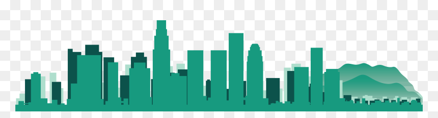 Los Angeles City Line - Los Angeles City Skyline, HD Png Download - los angeles city png