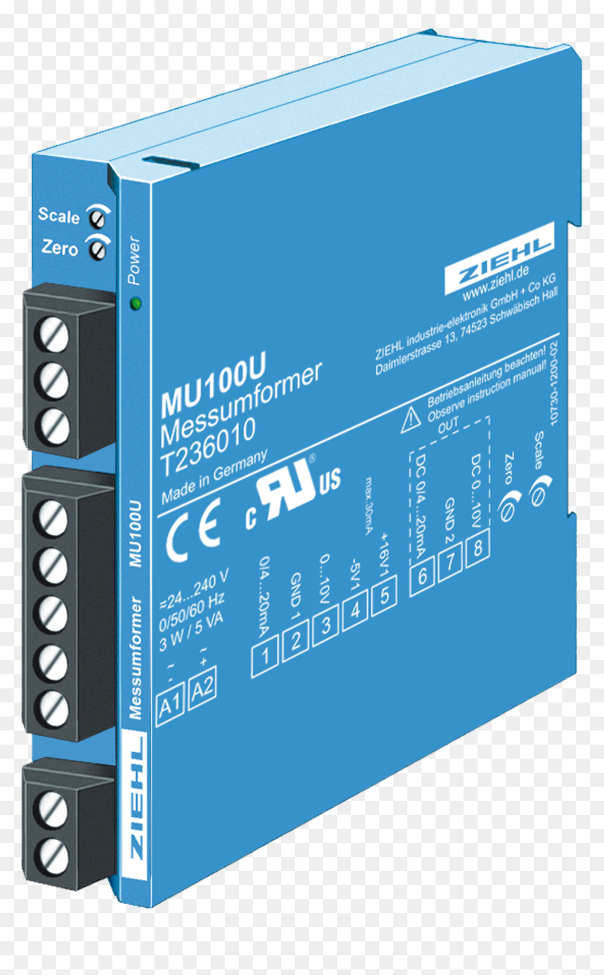 Mu100u Produktfoto Ziehl - Ziehl Ns20k, HD Png Download - amplifier png