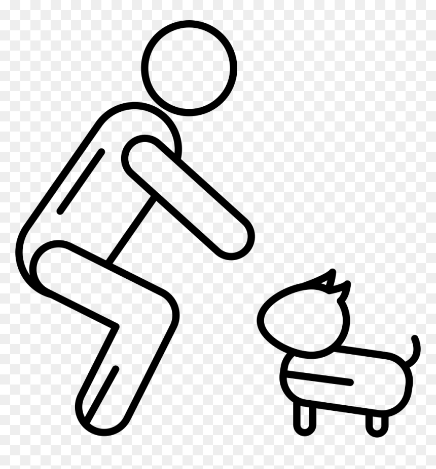 Man And Dog - Dog, HD Png Download - dog leg png