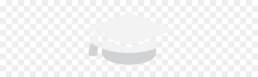 Graduation Hat - White - Graduation, HD Png Download - email png white