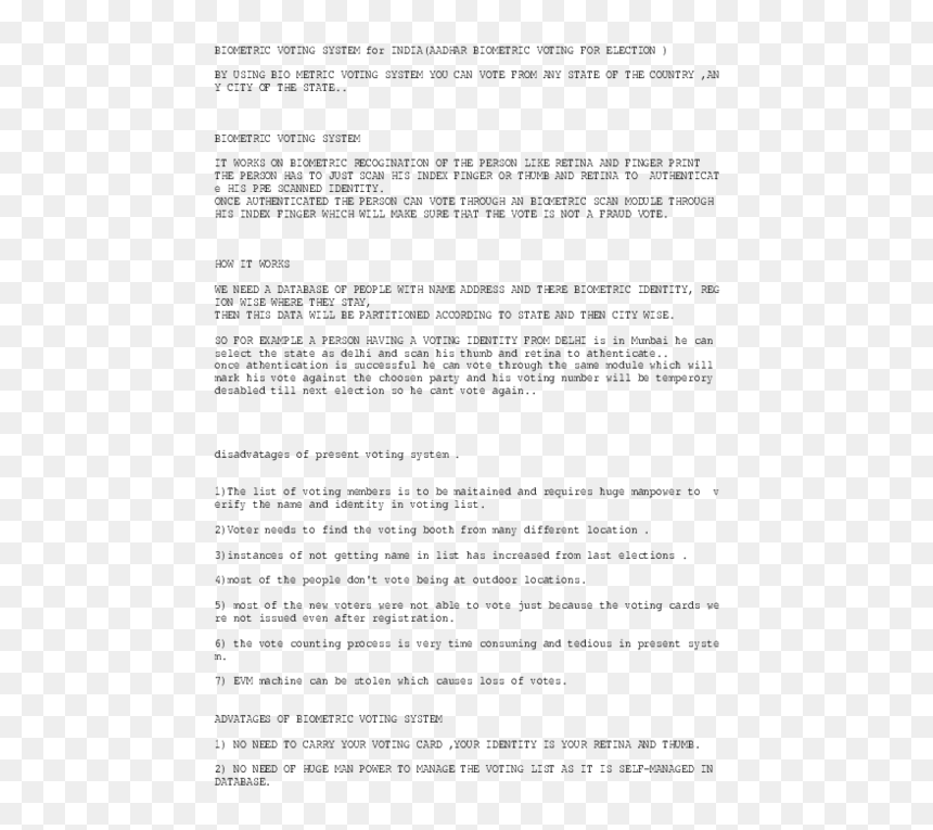 Document, HD Png Download - your vote counts png