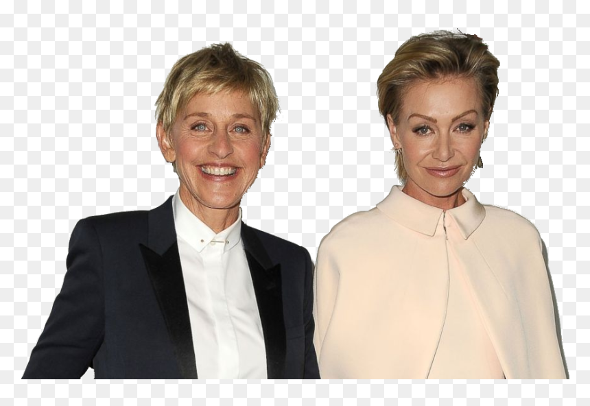 Transparent Ellen Png - Ellen Degeneres With Her Life Partner, Png Download - ellen png