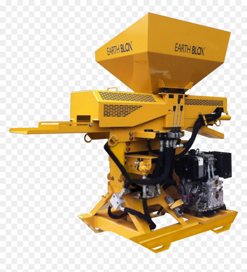 The Earth Blox Bp714 Is The Latest Technology In Compressed - Compressed Earth Block Machine, HD Png Download - dirt block png