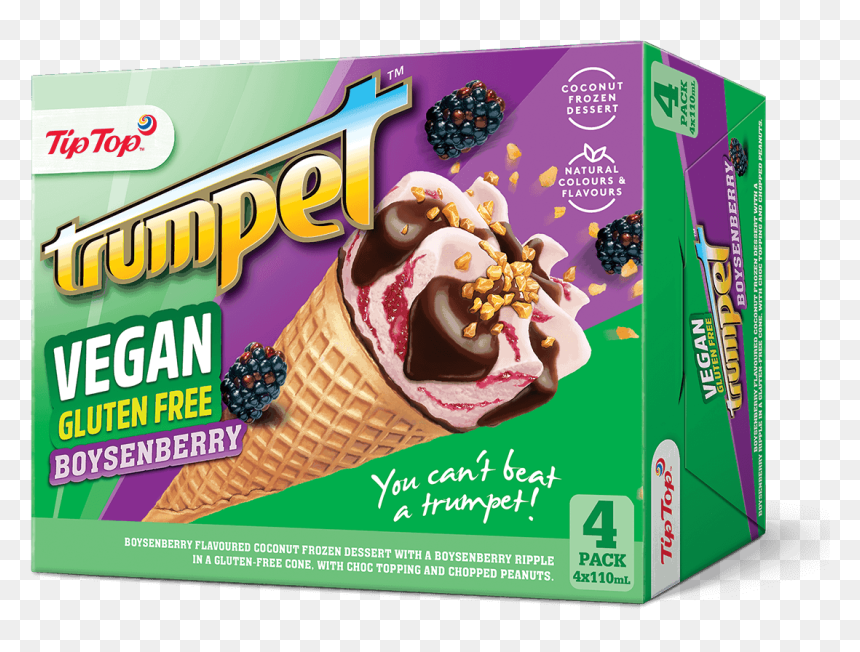Vegan Gluten-free Boysenberry - Tip Top Vegan Ice Cream, HD Png Download - tumblr popsicle png