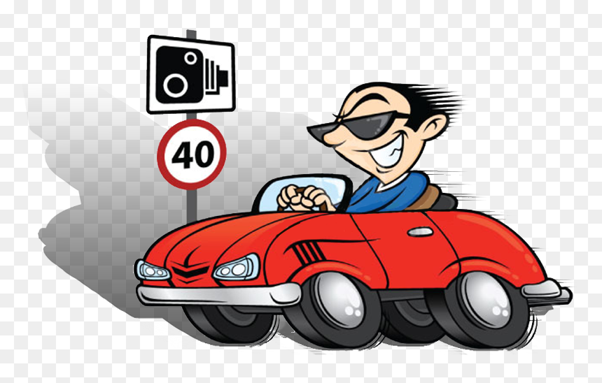 Collection Of Free Infracting - Driver Speeding Vector, HD Png Download - yell png