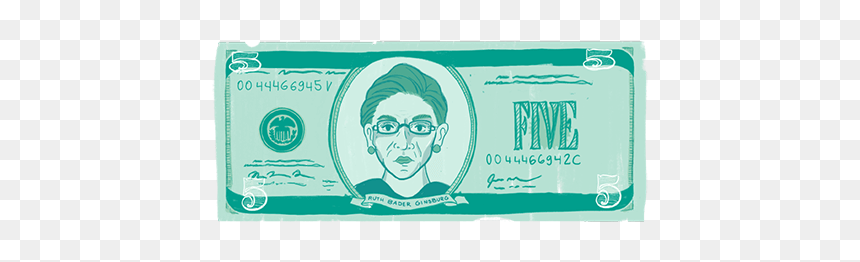 Women On Money Rbg - Cash, HD Png Download - harriet tubman png