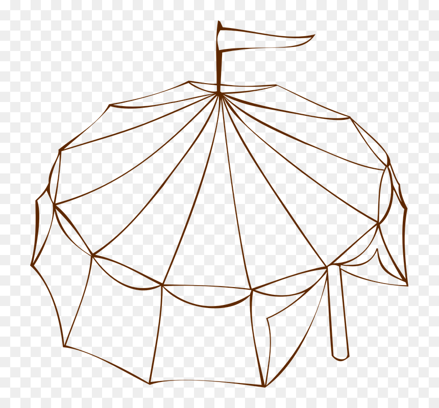Circus Tent Clip Art, HD Png Download - festival tent png