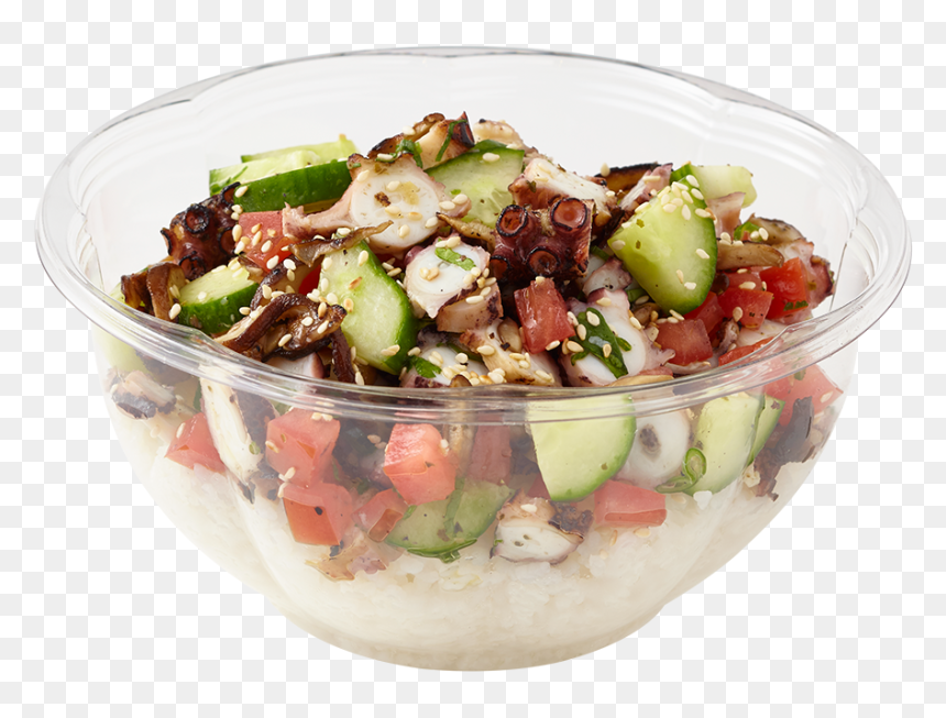 Soup Clipart Stack Bowl - Greek Salad, HD Png Download - poke bowl png