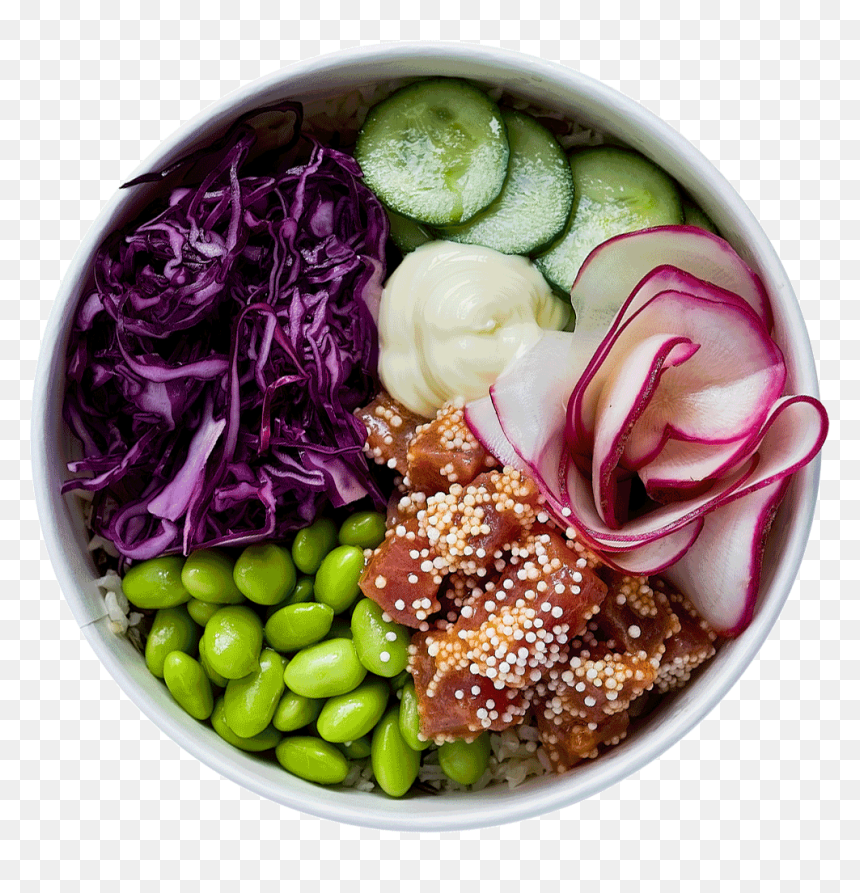 Salad, HD Png Download - poke bowl png