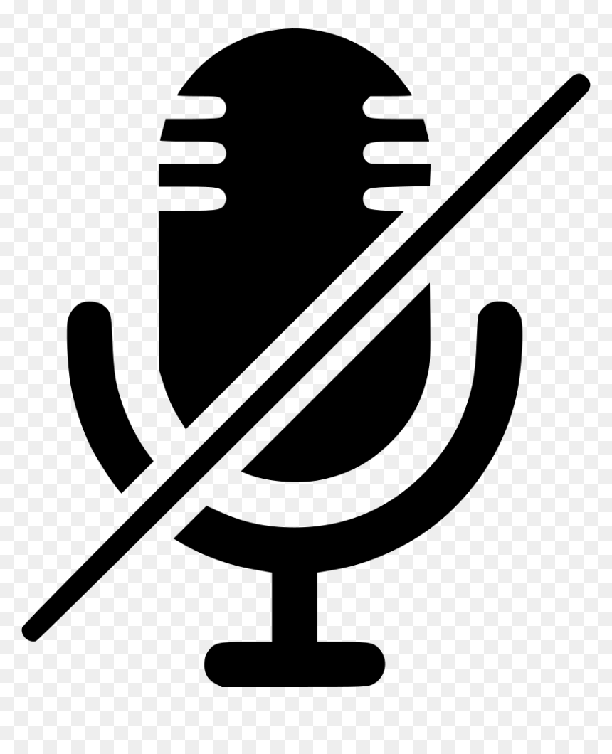 No Microphone Sound Recorder Audio - Recording Clipart Black And White, HD Png Download - no sound png
