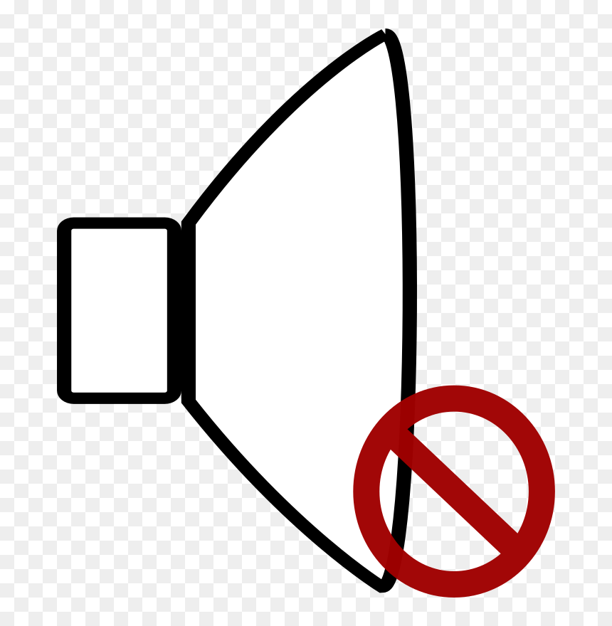 Muted - Mute Clipart, HD Png Download - no sound png