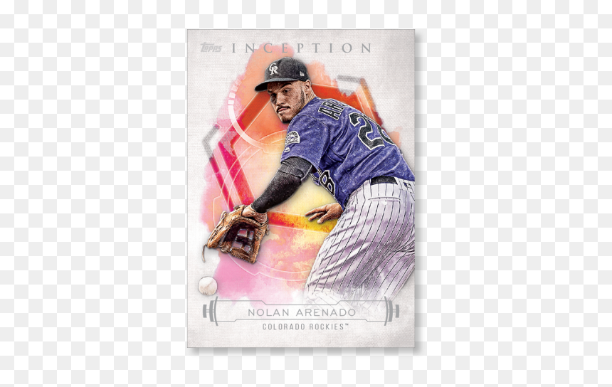 Nolan Arenado 2019 Inception Baseball Base Poster - Nolan Arenado, HD Png Download - colorado rockies png
