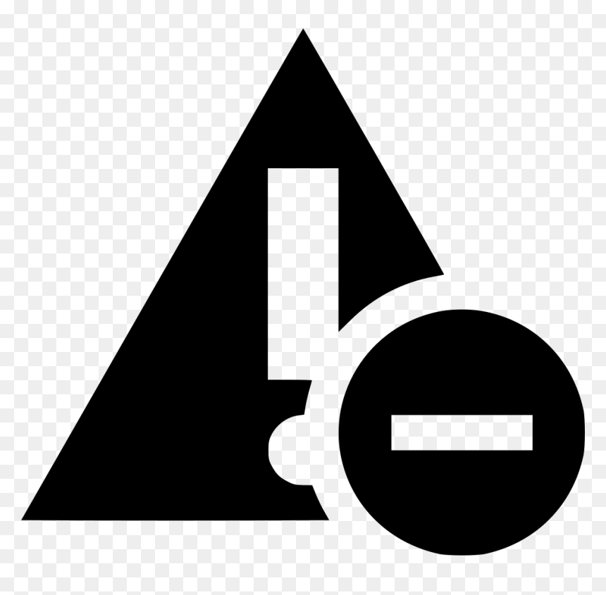 Warning Stop - Triangle, HD Png Download - registered mark png