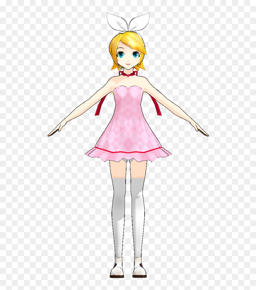 Rin Dress By Uri - Illustration, HD Png Download - rin kagamine png