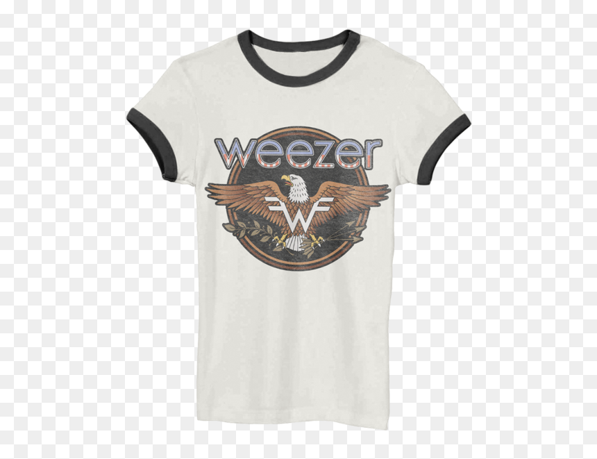 Weezer Eagle Black Ringer T Shirt, HD Png Download - weezer png