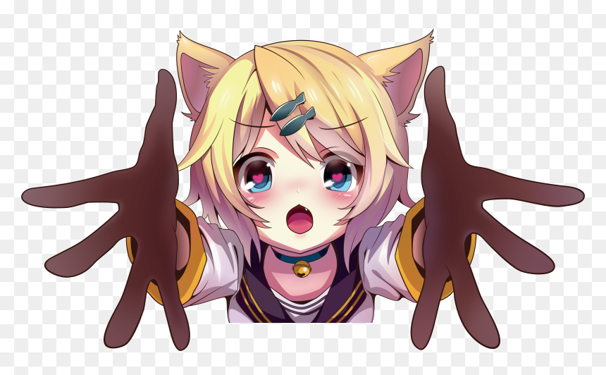 Rin Kagamine Cat Girl, HD Png Download - rin kagamine png