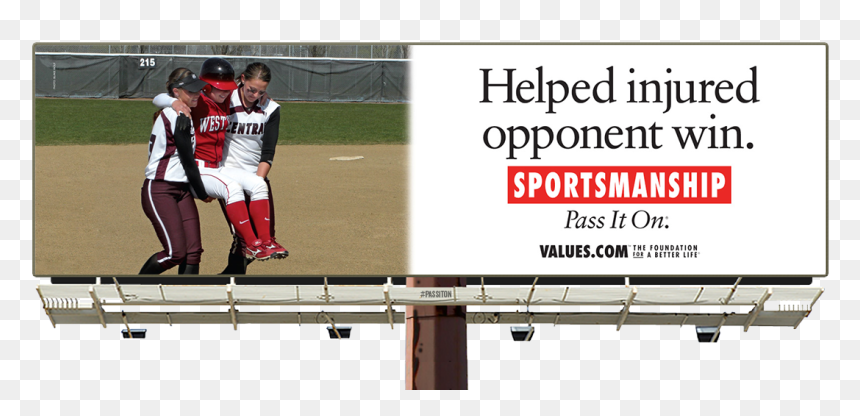 See The Sportsmanship Billboard Of A Team That Helped - Times Square, HD Png Download - times square png