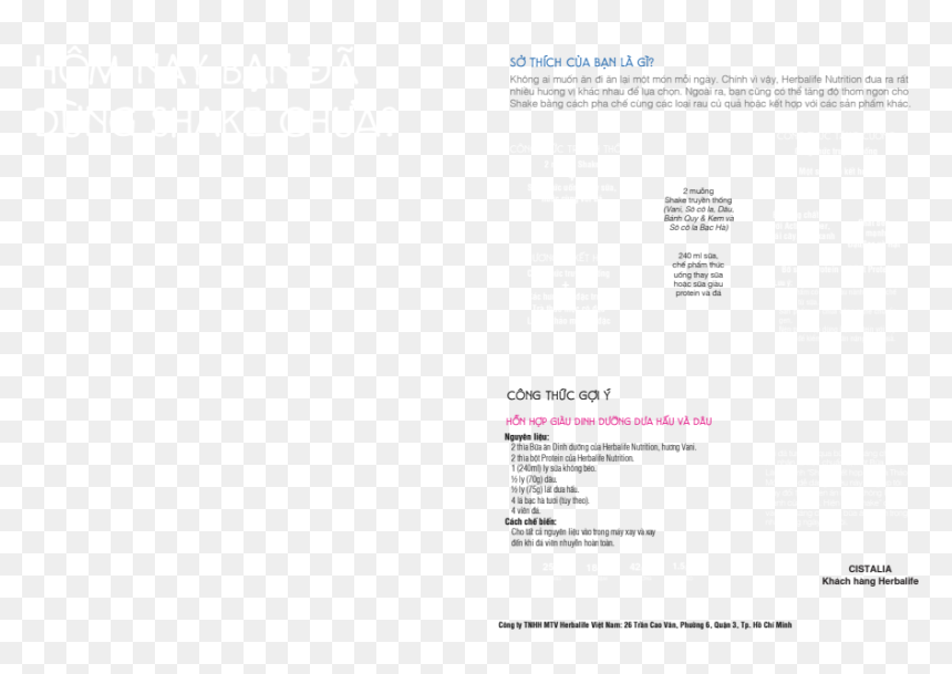 Document, HD Png Download - herbalife shake png