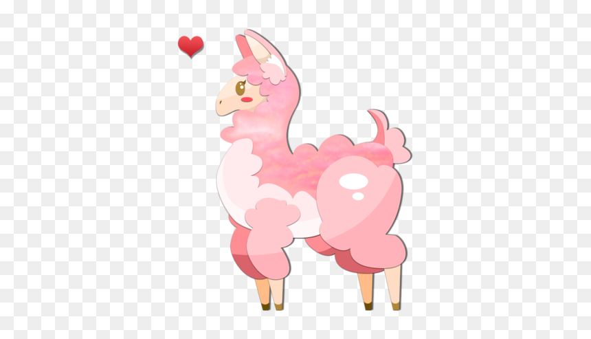Collection Of Transparent - Transparent Pink Alpaca, HD Png Download - llama.png